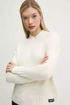 Свитер с добавлением шерсти Superdry, бежевый