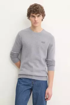 Свитер с добавлением шерсти Superdry, серый
