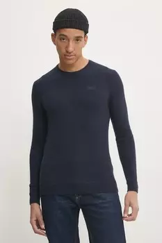 Свитер с добавлением шерсти Superdry, темно-синий
