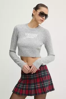 Свитер с добавлением шерсти Tommy Jeans, серый