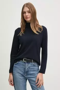 Свитер с добавлением шерсти United Colors Of Benetton, темно-синий