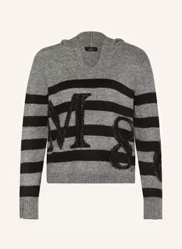 Свитер с драгоценными камнями monari, цвет GRAU/SCHWARZ/SILBER