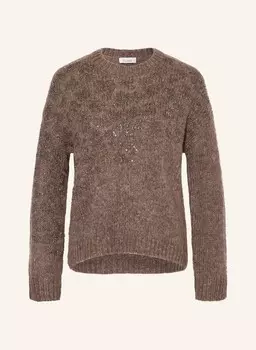 Свитер с драгоценными камнями Princess Goes Hollywood, коричневый