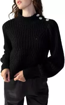 Свитер с драгоценными камнями Sanctuary, черный