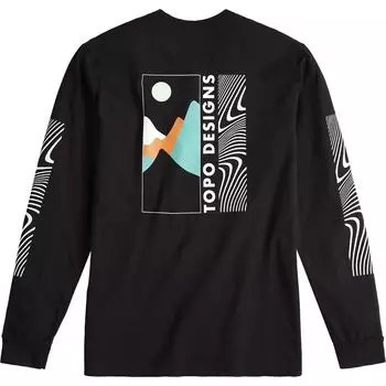 Свитер с горными волнами Topo Designs, черный