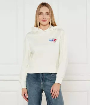 Свитер с иконой Cropped fit Karl Lagerfeld, бежевый