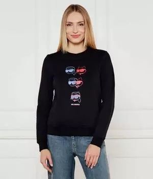 Свитер с иконой Regular fit Karl Lagerfeld, черный