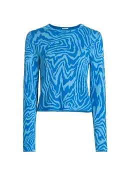 Свитер с интарсией Itty Bitty Mother, синий