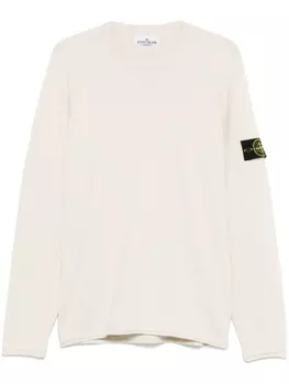 Свитер с изображением компаса Stone Island, белый