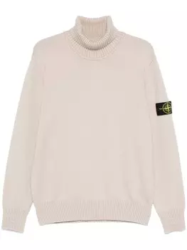 Свитер с изображением компаса Stone Island, серый