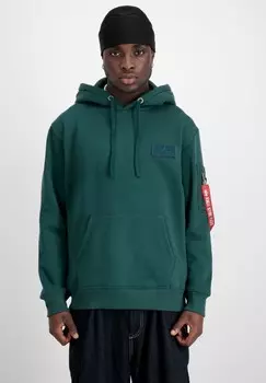 Свитер с капюшоном Alpha Industries, зеленый