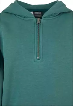 Свитер с капюшоном BOXY ZIP HOODY Urban Classics, зеленый