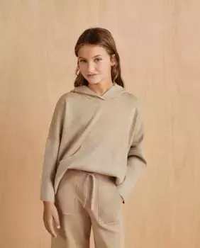 Свитер с капюшоном для девочки Coconut El Corte Ingls, коричневый