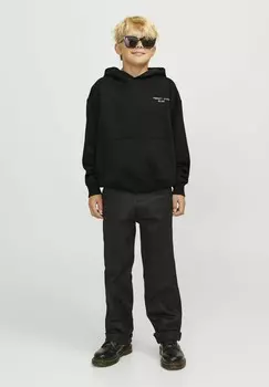 Свитер с капюшоном GEDRUCKT Jack & Jones, черный