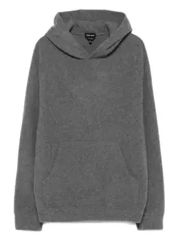 Свитер с капюшоном GIORGIO ARMANI, серый