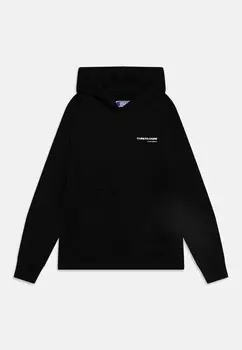 Свитер с капюшоном JCOAERO PRINT HOOD Jack & Jones, черный