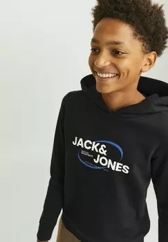 Свитер с капюшоном LOGO Jack & Jones, черный