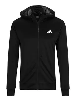 Свитер с капюшоном на молнии ADIDAS PERFORMANCE Athletic Zip-Up Hoodie, черный