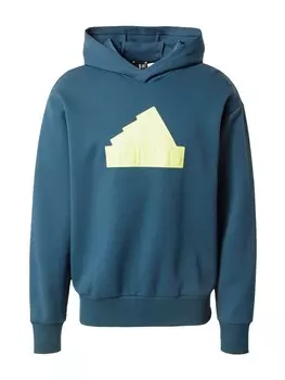 Свитер с капюшоном на молнии ADIDAS SPORTSWEAR Athletic Sweatshirt Future Icons Badge Of Sport, синий