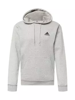 Свитер с капюшоном на молнии ADIDAS SPORTSWEAR Athletic Sweatshirt Essentials, пятнистый серый