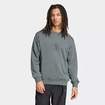 Свитер с капюшоном на молнии ADIDAS TERREX Athletic Sweatshirt, серый