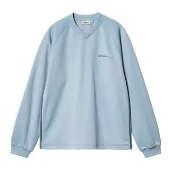 Свитер с капюшоном на молнии Carhartt WIP Sweatshirt Bolan, светло-синий