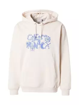 Свитер с капюшоном на молнии Cleptomanicx Sweatshirt Guard The Garden, бежевый