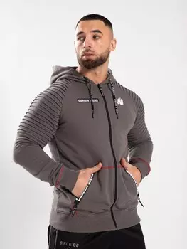 Свитер с капюшоном на молнии Gorilla Wear Athletic Sweatshirt Georgia, серый