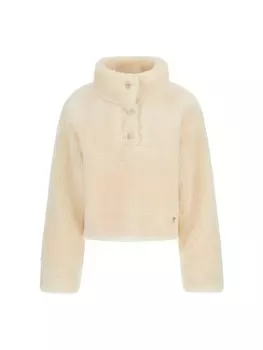 Свитер с капюшоном на молнии GUESS Athletic Sweatshirt, кремовый