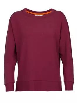 Свитер с капюшоном на молнии ICEBREAKER Athletic Sweatshirt Dalston, фиолетовый