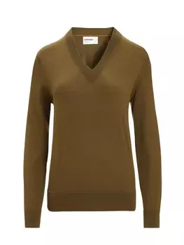 Свитер с капюшоном на молнии ICEBREAKER Athletic Sweater Wilcox, коричневый