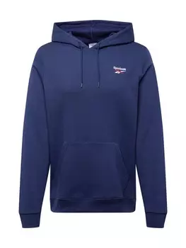 Свитер с капюшоном на молнии Reebok Athletic Sweatshirt Identity, темно-синий