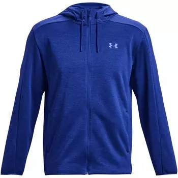 Свитер с капюшоном на молнии UNDER ARMOUR Athletic Zip-Up Hoodie Essential, цвет light blue/mottled blue