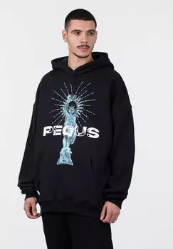 Свитер с капюшоном PEQUS, черный