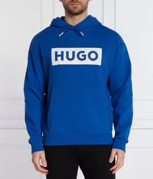 Свитер с капюшоном Regular fit Hugo Blue, синий
