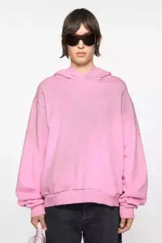 Свитер с капюшоном с логотипом Acne Studios, Cotton candy pink
