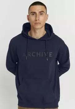 Свитер с капюшоном Solid, синий