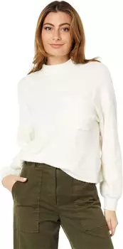 Свитер с карманами свободного кроя Lilla P, цвет Winter White