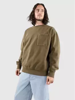 Свитер с каштановым принтом Coal, зеленый