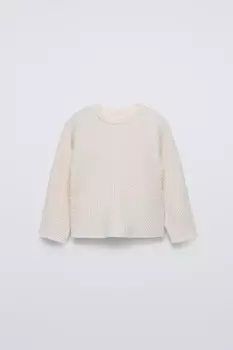 Свитер с клещами ZARA, экрю