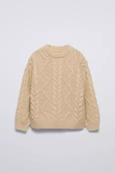 Свитер с клещами ZARA, масло