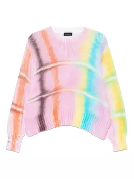 Свитер с клетчатым принтом Roberto Collina, розовый