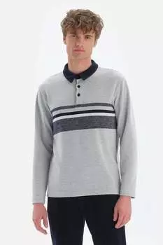 Свитер с контрастами Dagi, серый