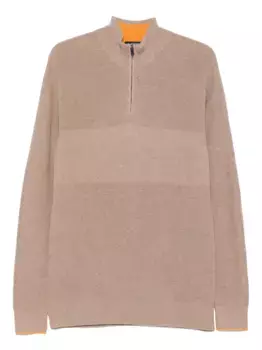 Свитер с контрастной отделкой Hackett, нейтральный