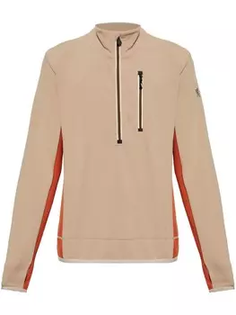 Свитер с контрастными вставками Moncler Grenoble, нейтральный цвет