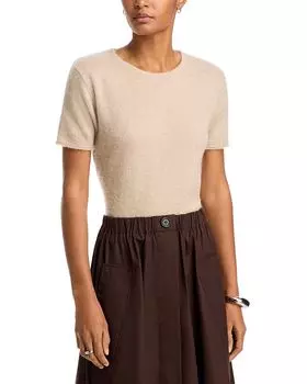 Свитер с коротким рукавом CO, коричневый/бежевый