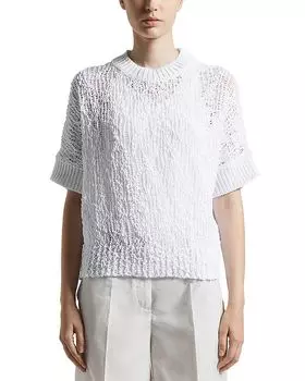 Свитер с коротким рукавом Peserico, белый