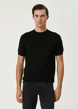 Свитер с короткими рукавами Beymen Club, черный