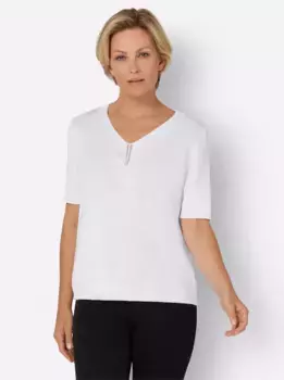 Свитер с короткими рукавами Classic Basics "Пуловер", белый