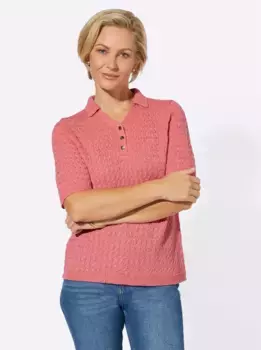 Свитер с короткими рукавами Classic Basics "Пуловер", цвет Flamingo